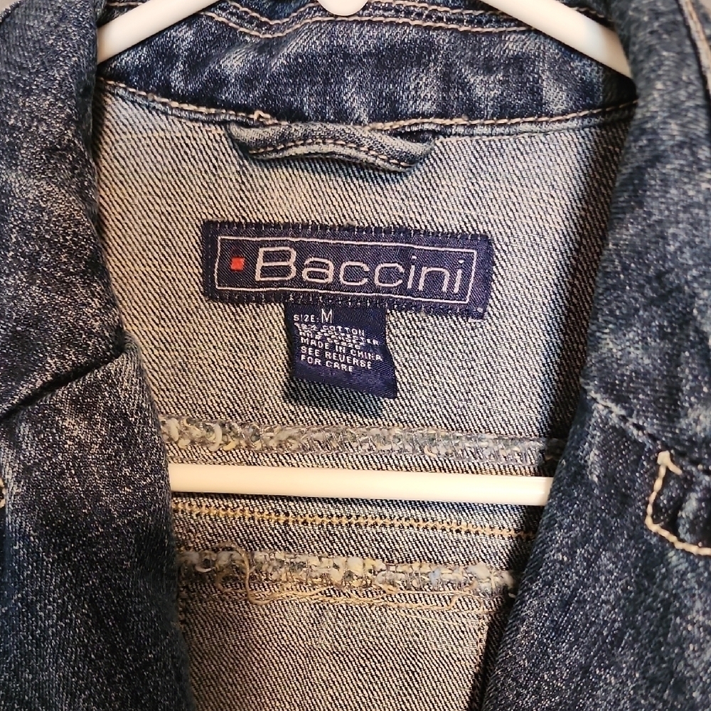 Baccini Women's Size Med Denim Jacket - Picture 2 of 6